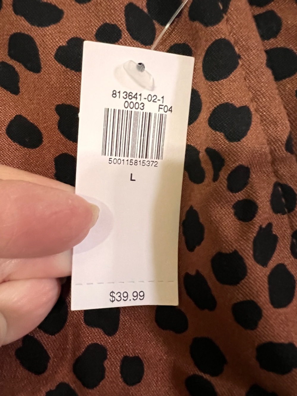 Old Navy Playa High Waisted Wide-Leg Leopard Print Pants in Brown size L NWT - Picture 7 of 11